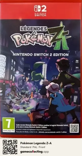 Pokémon Legends: Z-A Nintendo Switch 2, PAL box front