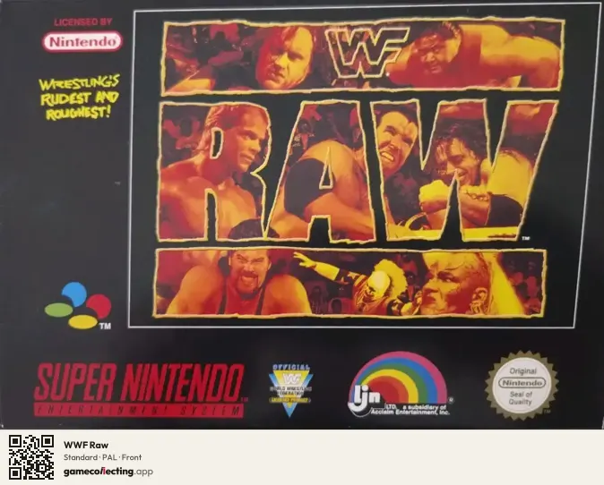 WWF Raw Super Nintendo Entertainment System, PAL box front