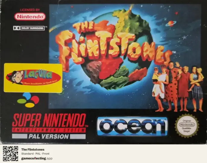 The Flintstones Super Nintendo Entertainment System, PAL box front