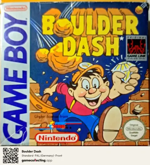 Boulder Dash Game Boy, Germany box front