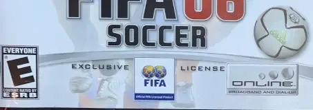 FIFA 06, the ESRB box on its front