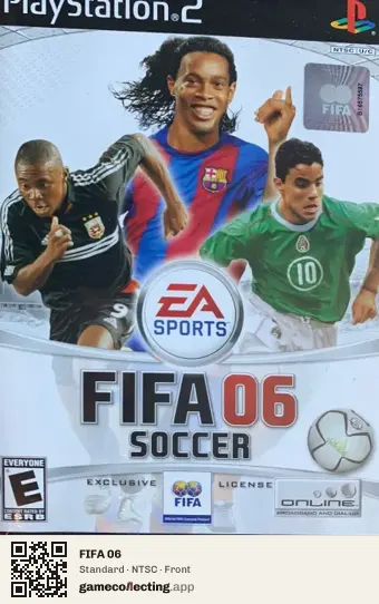 FIFA 06 PlayStation 2, NTSC box front