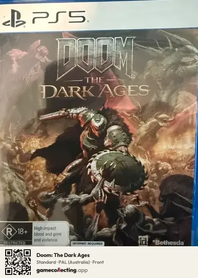 Doom: The Dark Ages PlayStation 5, Australia box front