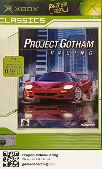 Project Gotham Racing Xbox, PAL box front