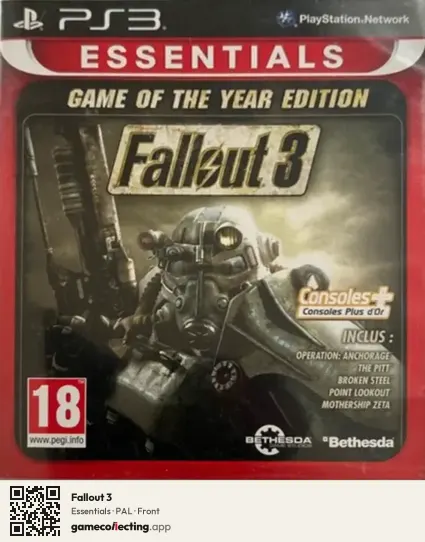 Fallout 3 PlayStation 3, PAL box front