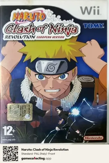 Naruto: Clash of Ninja Revolution Nintendo Wii, Italy box front
