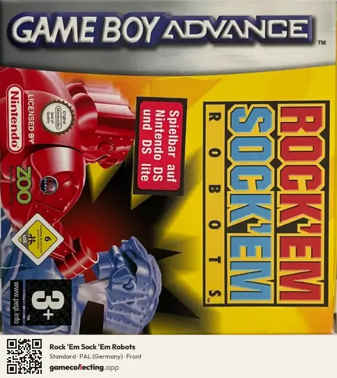 Rock 'Em Sock 'Em Robots Game Boy Advance, Germany box front