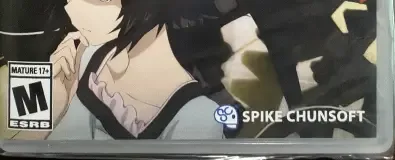 Steins;Gate Elite, the ESRB box on its front