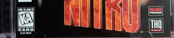 WCW Nitro, the ESRB box on its front