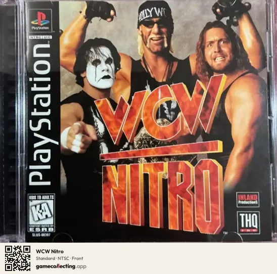 WCW Nitro PlayStation, NTSC box front