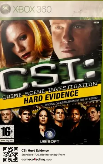 CSI: Hard Evidence Xbox 360, Netherlands box front