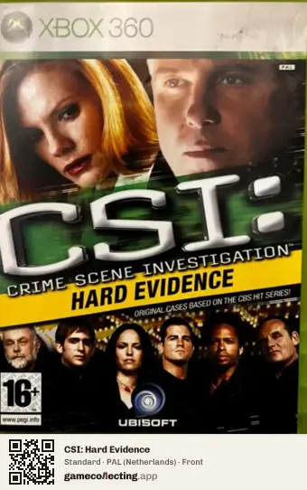 CSI: Hard Evidence Xbox 360, Netherlands box front