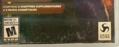 Dead by Daylight, the ESRB box on its front
