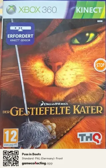 Puss in Boots Xbox 360, Germany box front