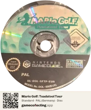 Mario Golf: Toadstool Tour Nintendo GameCube, PAL disc