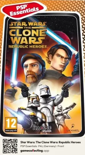 Star Wars: The Clone Wars: Republic Heroes PlayStation Portable, Germany box front