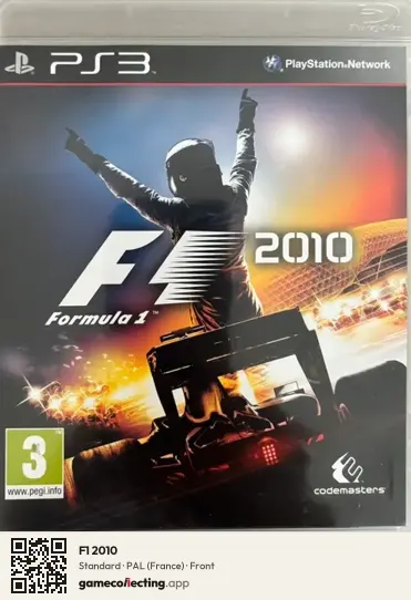 F1 2010 PlayStation 3, France box front