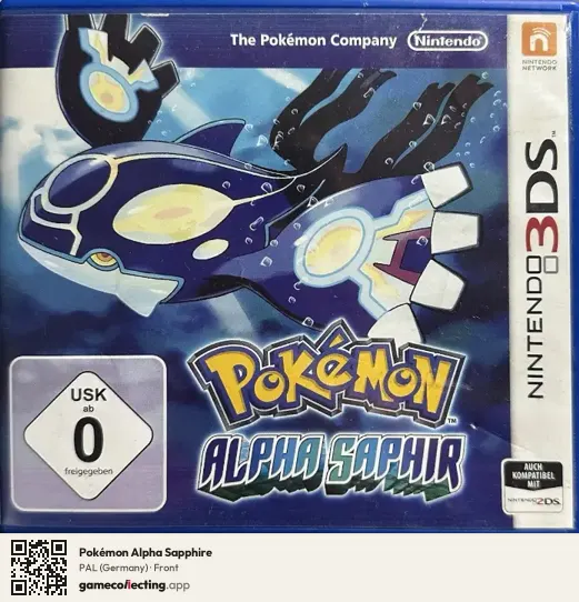Pokémon Alpha Sapphire Nintendo 3DS, Germany box front