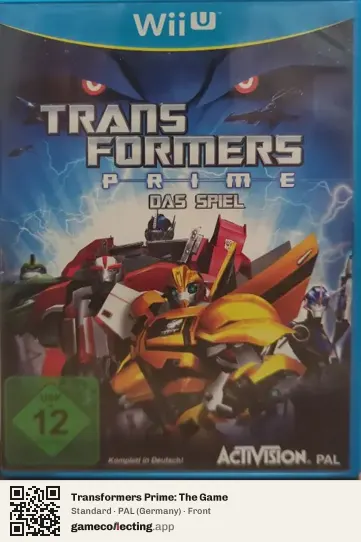 Transformers Prime: The Game Nintendo Wii U, Germany box front