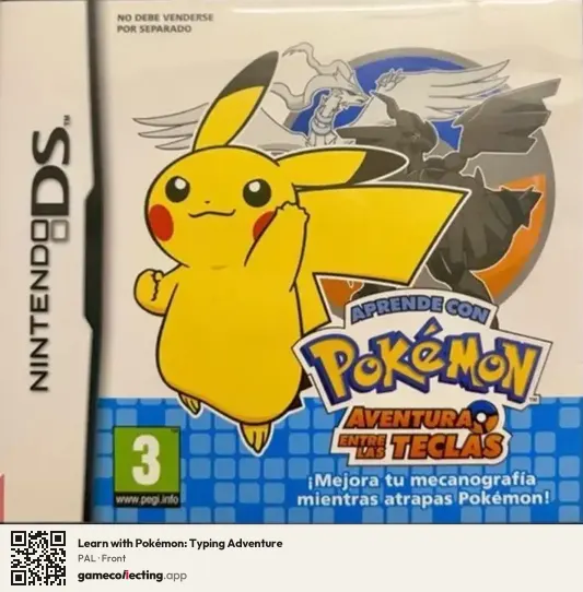 Learn with Pokémon: Typing Adventure Nintendo DS, PAL box front