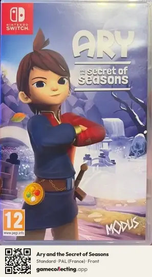 Ary and the Secret of Seasons Nintendo Switch, France box front