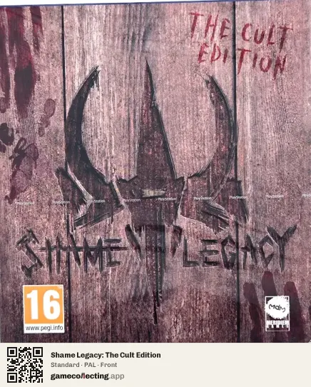 Shame Legacy: The Cult Edition PlayStation 5, PAL box front
