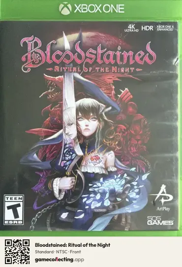 Bloodstained: Ritual of the Night Xbox One, NTSC box front
