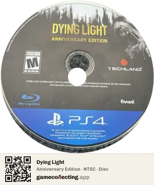 Dying Light PlayStation 4, NTSC disc
