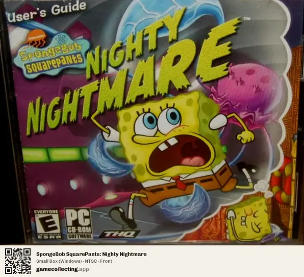 SpongeBob SquarePants: Nighty Nightmare Computer, NTSC box front