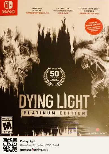 Dying Light Nintendo Switch, NTSC box front