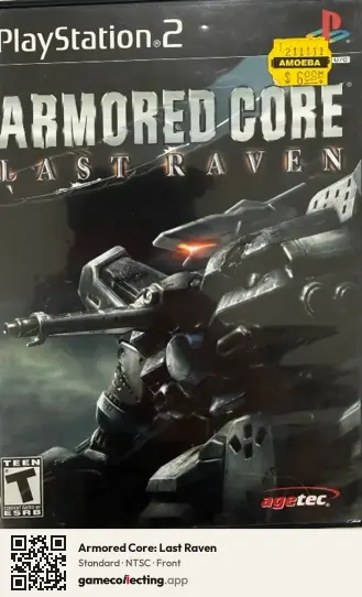 Armored Core: Last Raven PlayStation 2, NTSC box front