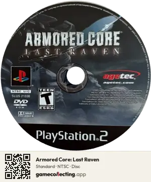 Armored Core: Last Raven PlayStation 2, NTSC disc