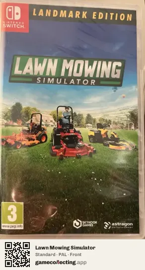 Lawn Mowing Simulator Nintendo Switch, PAL box front
