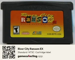 River City Ransom EX Game Boy Advance, NTSC cartridge label