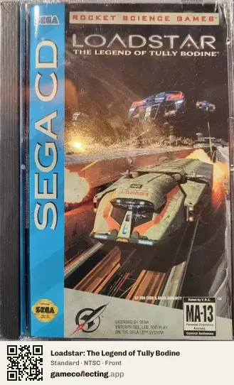 Loadstar: The Legend of Tully Bodine Sega Mega-CD / Sega CD, NTSC box front