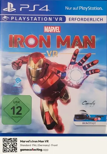 Marvel's Iron Man VR PlayStation 4, Germany box front