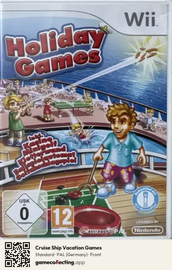 Cruise Ship Vacation Games Nintendo Wii, Germany box front