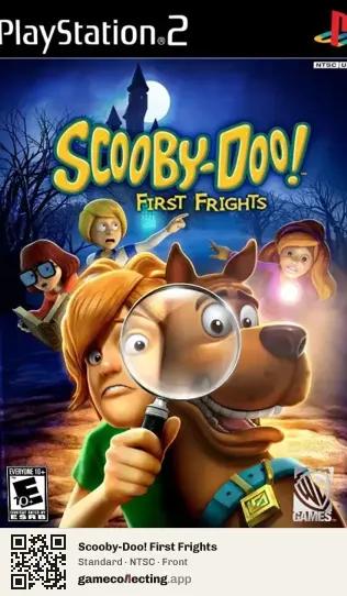 Scooby-Doo! First Frights PlayStation 2, NTSC box front