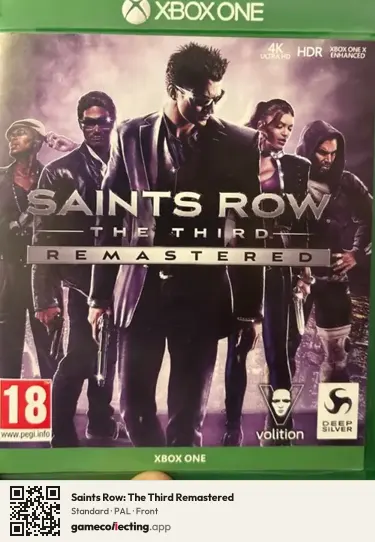 Saints Row: The Third Remastered Xbox One, PAL box front