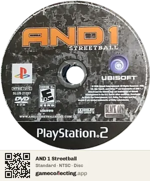 AND 1 Streetball PlayStation 2, NTSC disc