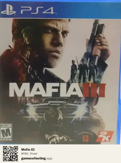 Mafia III PlayStation 4, NTSC box front