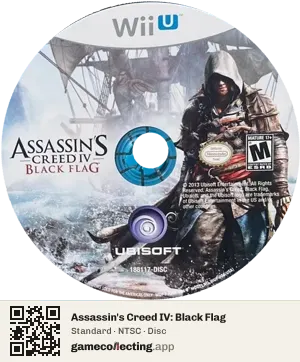 Assassin's Creed IV: Black Flag Nintendo Wii U, NTSC disc