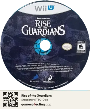 Rise of the Guardians Nintendo Wii U, NTSC disc