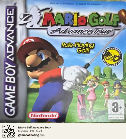 Mario Golf: Advance Tour Game Boy Advance, PAL box front