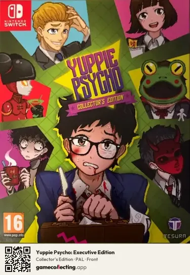 Yuppie Psycho: Executive Edition Nintendo Switch, PAL box front