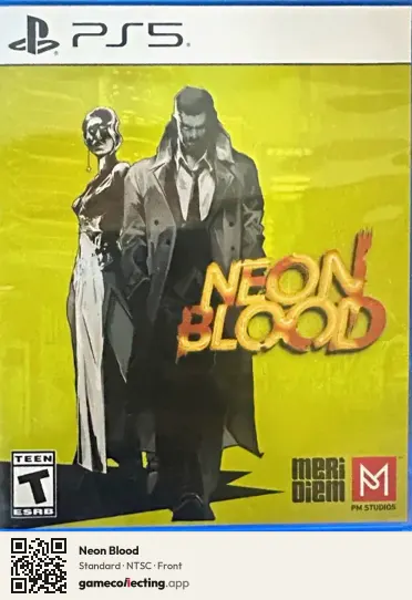 Neon Blood PlayStation 5, NTSC box front