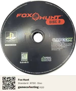Fox Hunt PlayStation, NTSC disc