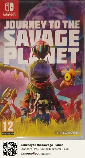 Journey to the Savage Planet Nintendo Switch, United Kingdom box front