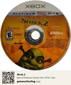 Shrek 2 Xbox, NTSC disc
