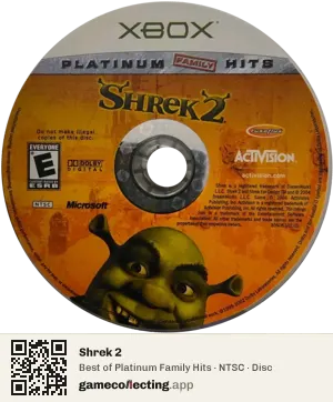Shrek 2 Xbox, NTSC disc